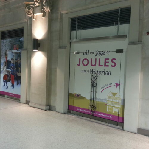 Joules Shop window signage